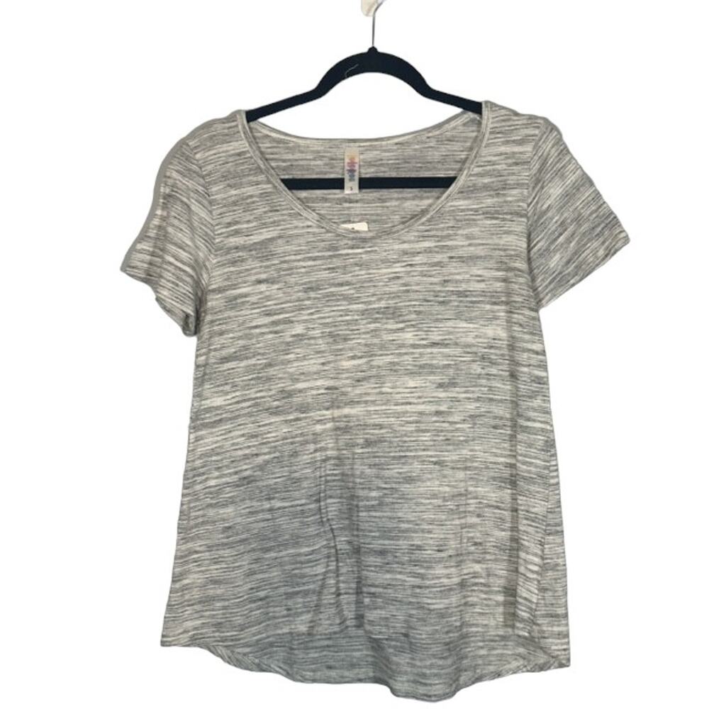 LuLaRoe Women’s Gray Short Sleeve Lightweight Cotton Blend T-Shirt Size Small